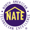 North American Technician Excellence, or NATE, certification logo