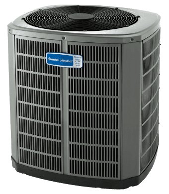 tall gray rectangular heat pump with a the title gold 17 on the front