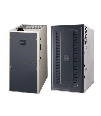 A Silver L8X1 Gas Furnace with two modal options.