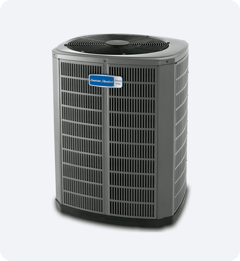 An energy-efficientAmerican Standard heat pump.