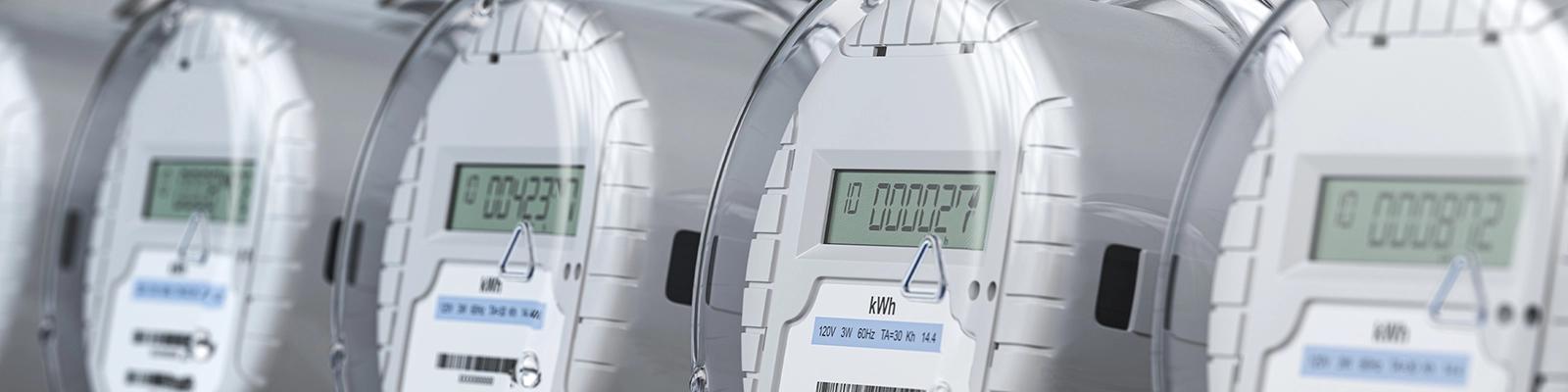 Electric Meter on Home Exterior